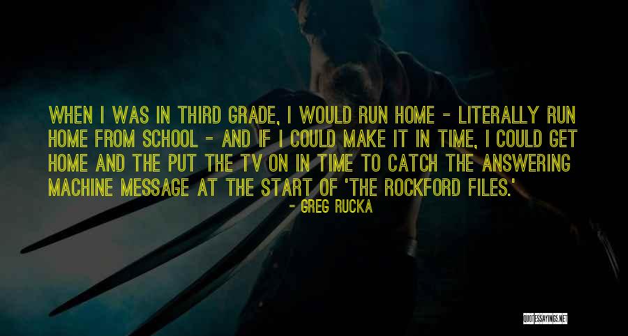 Answering Machine Quotes By Greg Rucka Answering Machine Quotes By Greg Rucka