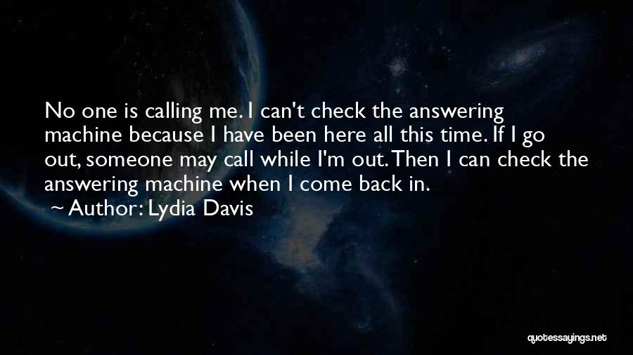 Answering Machine Quotes By Lydia Davis