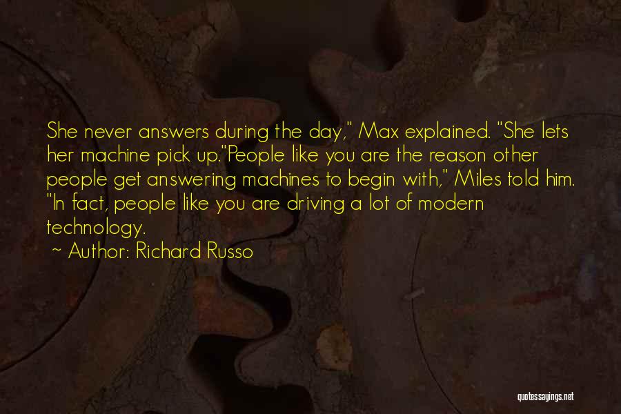 Answering Machine Quotes By Richard Russo