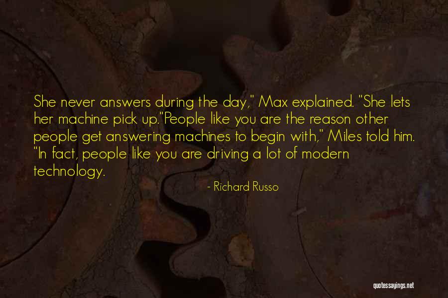 Answering Machine Quotes By Richard Russo