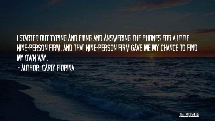 Answering Phones Quotes By Carly Fiorina