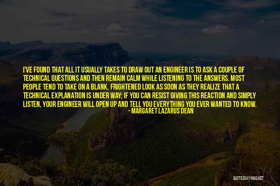 Answers And Questions Quotes By Margaret Lazarus Dean Answers And Questions Quotes By Margaret Lazarus Dean