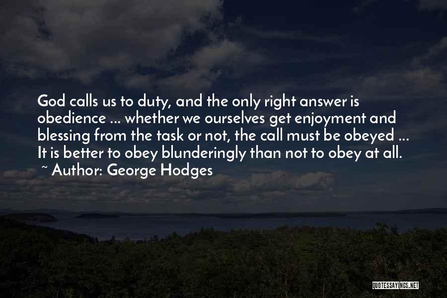 Answers From God Quotes By George Hodges