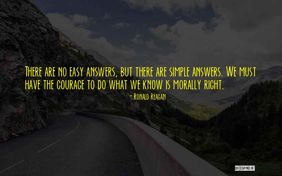 Answers Quotes By Ronald Reagan