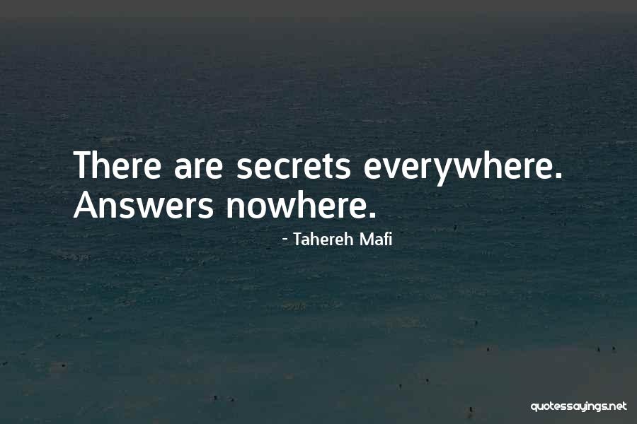 Answers Quotes By Tahereh Mafi