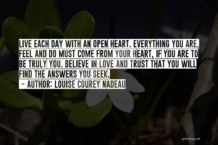 Answers To Love Quotes By Louise Courey Nadeau