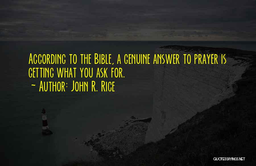 Answers To Prayer Quotes By John R. Rice