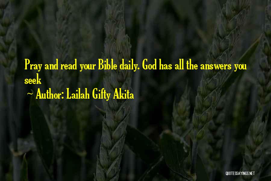 Answers To Prayer Quotes By Lailah Gifty Akita