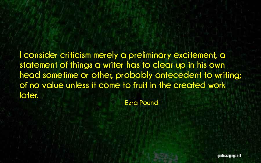 Antecedent Quotes By Ezra Pound Antecedent Quotes By Ezra Pound