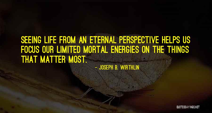 Antefuturo Quotes By Joseph B. Wirthlin Antefuturo Quotes By Joseph B. Wirthlin