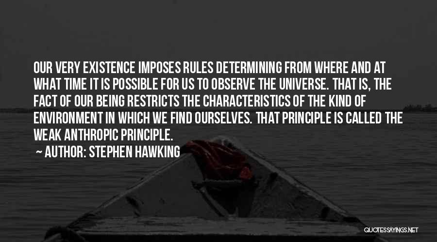 Anthropic Quotes By Stephen Hawking