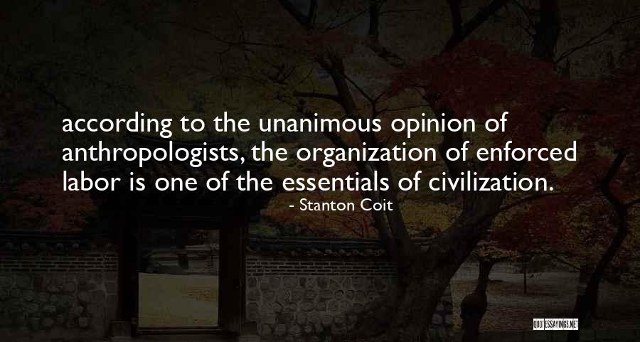 Anthropologists Quotes By Stanton Coit Anthropologists Quotes By Stanton Coit