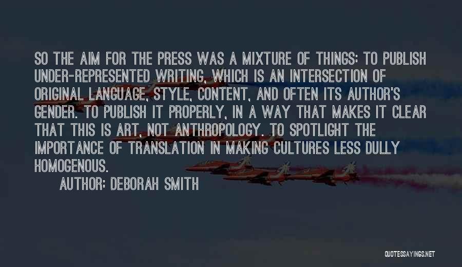 Anthropology Quotes By Deborah Smith