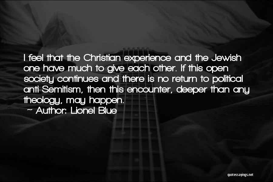 Anti Christian Quotes By Lionel Blue