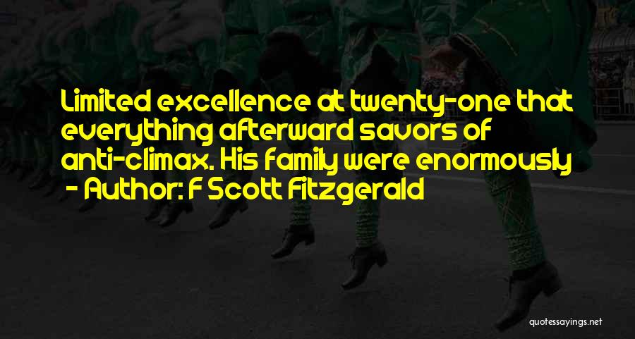 Anti Climax Quotes By F Scott Fitzgerald