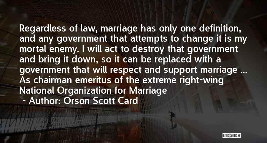 Anti Gay Quotes By Orson Scott Card