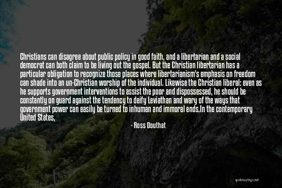 Anti Government Quotes By Ross Douthat