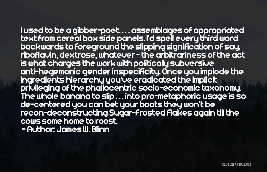 Anti Hierarchy Quotes By James W. Blinn