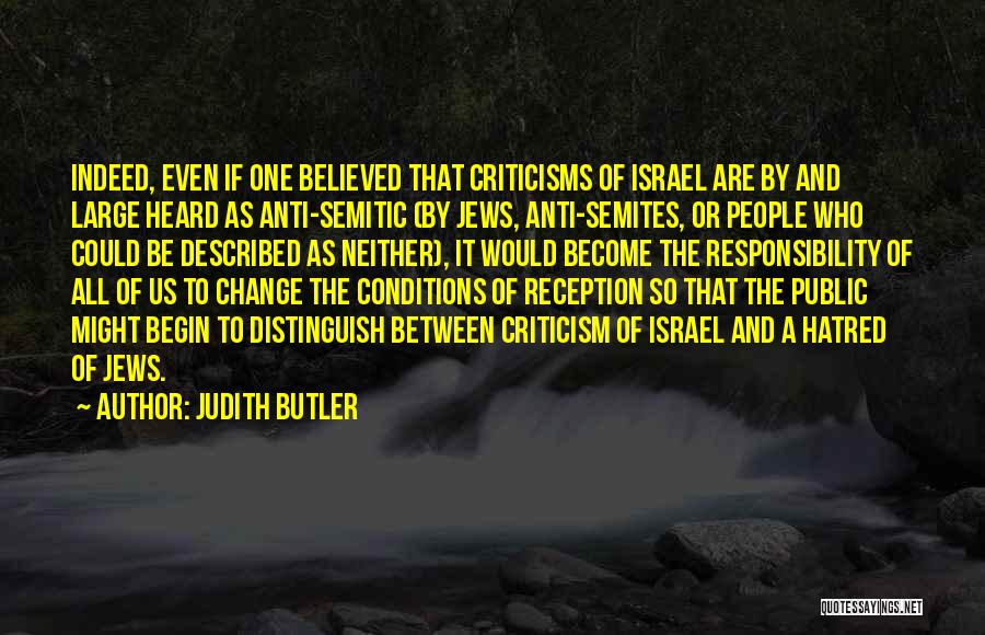 Anti Israel Quotes By Judith Butler