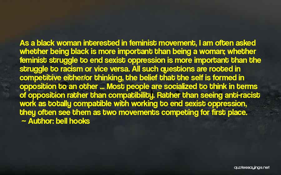 Anti-male Feminist Quotes By Bell Hooks