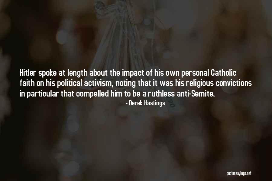 Anti Religious Quotes By Derek Hastings