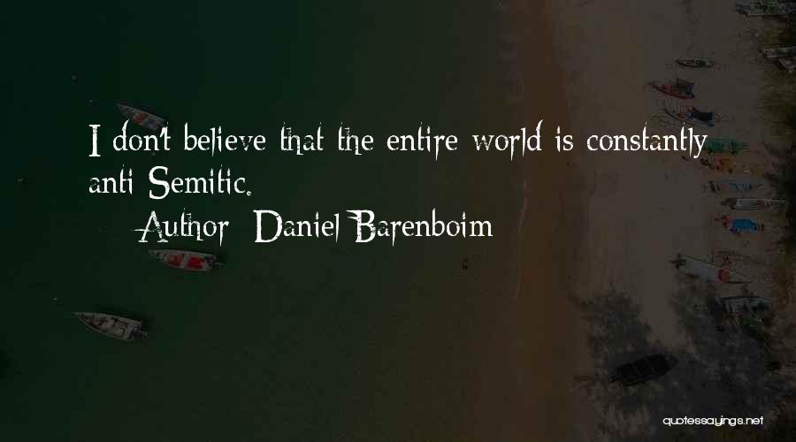 Anti Semitic Quotes By Daniel Barenboim