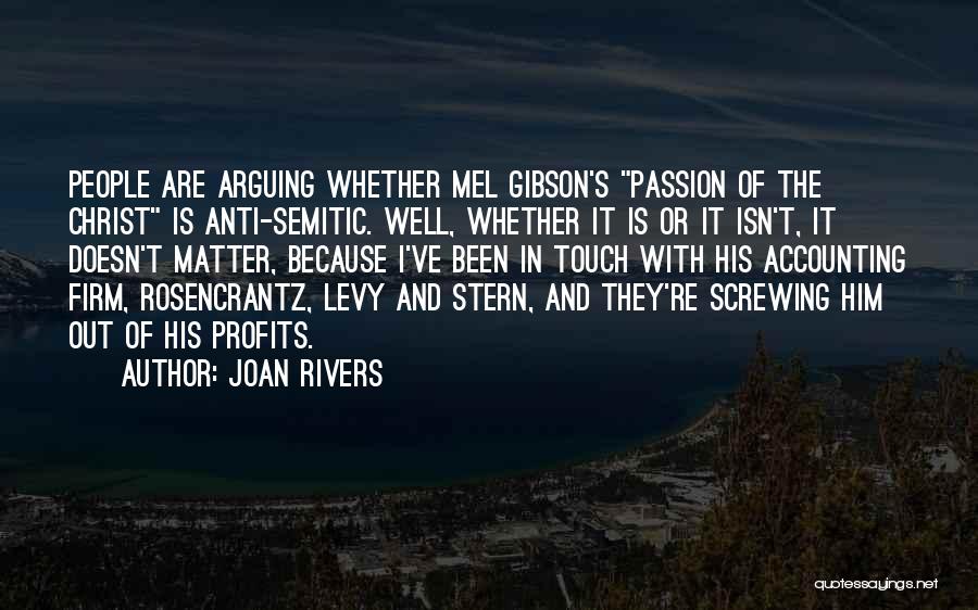 Anti Semitic Quotes By Joan Rivers