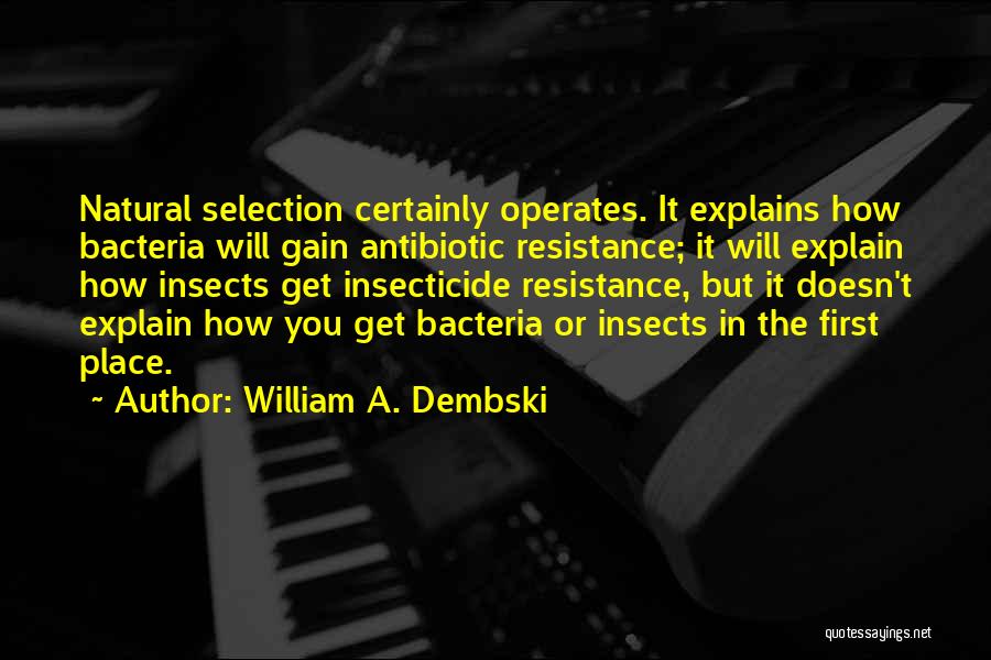 Antibiotic Quotes By William A. Dembski