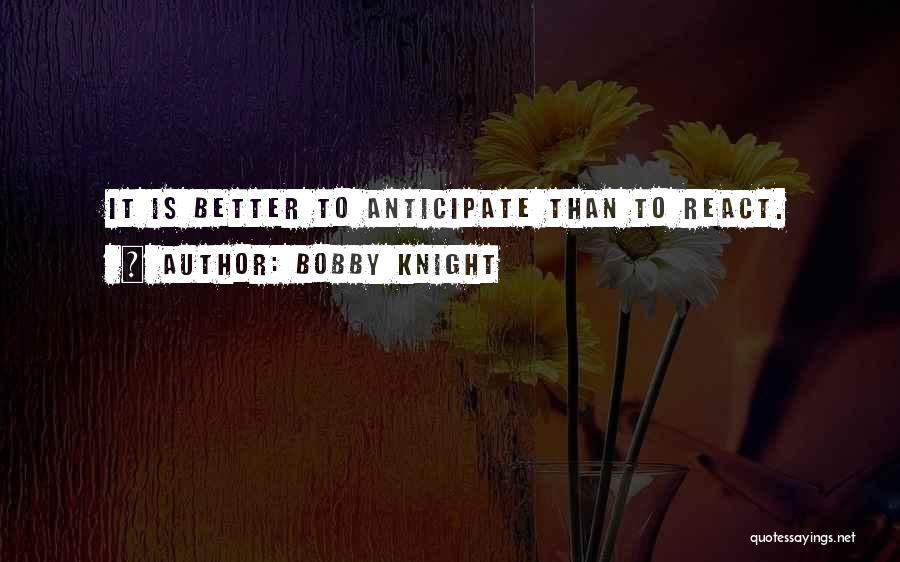 Anticipate Quotes By Bobby Knight