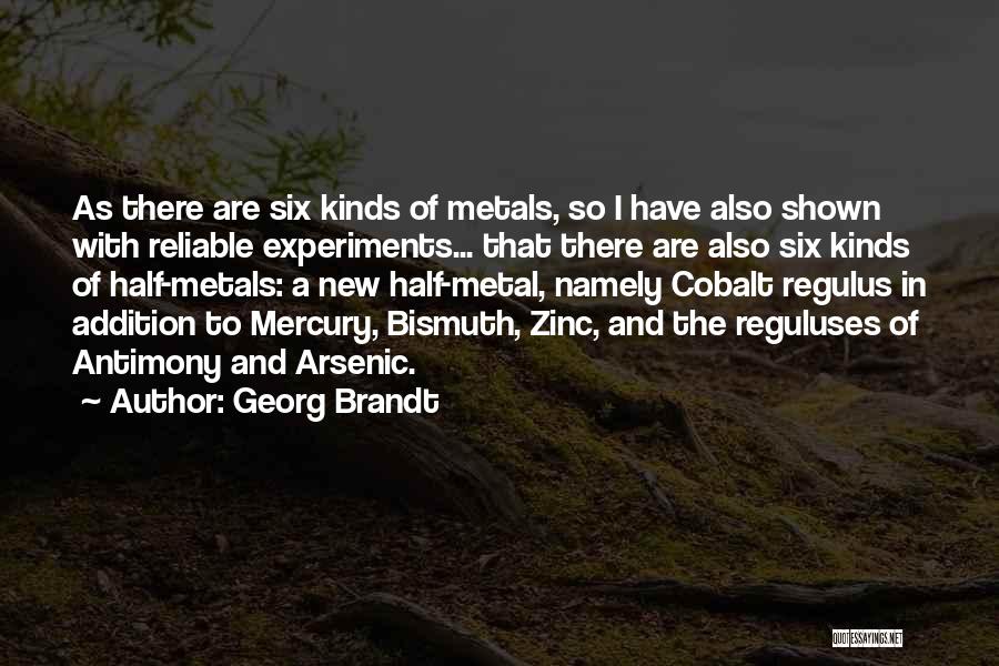 Antimony Quotes By Georg Brandt