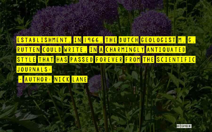 Antiquated Quotes By Nick Lane