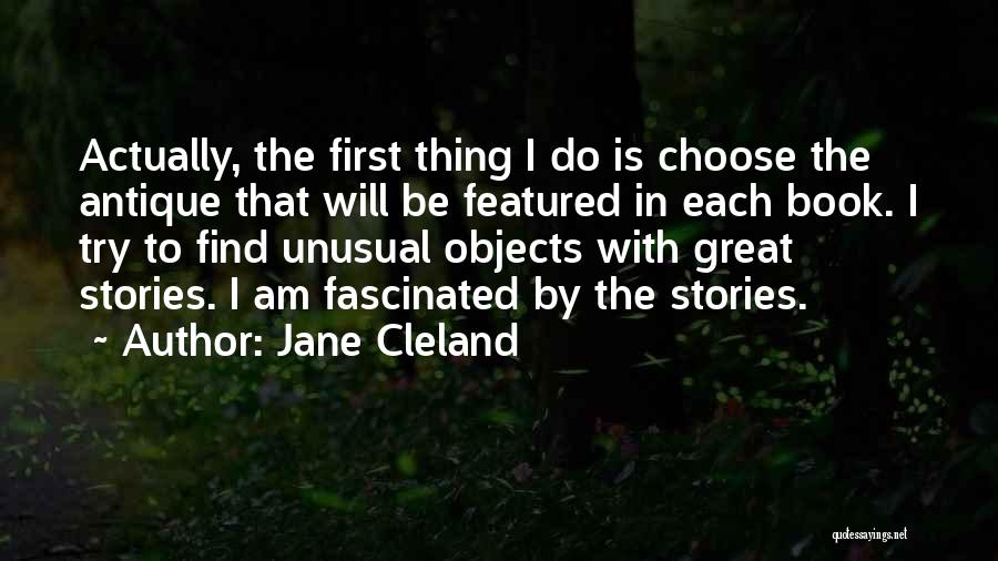 Antique Book Quotes By Jane Cleland