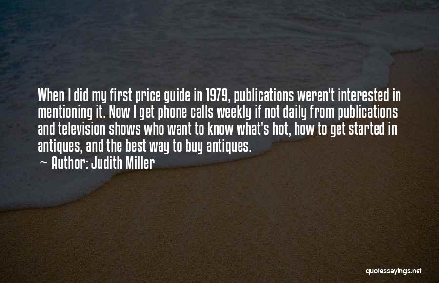 Antiques Price Quotes By Judith Miller