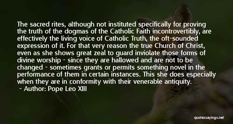 Antiquity Quotes By Pope Leo XIII