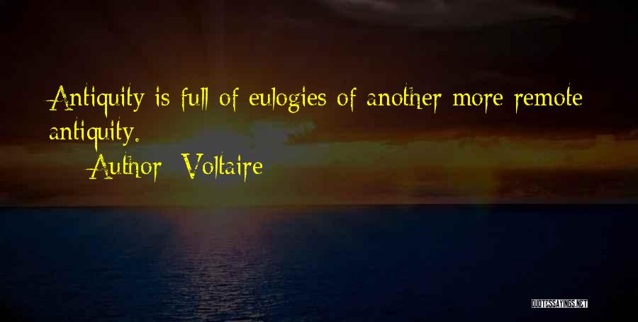 Antiquity Quotes By Voltaire