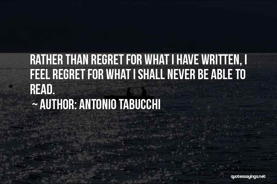 Antonio Tabucchi Quotes 541095