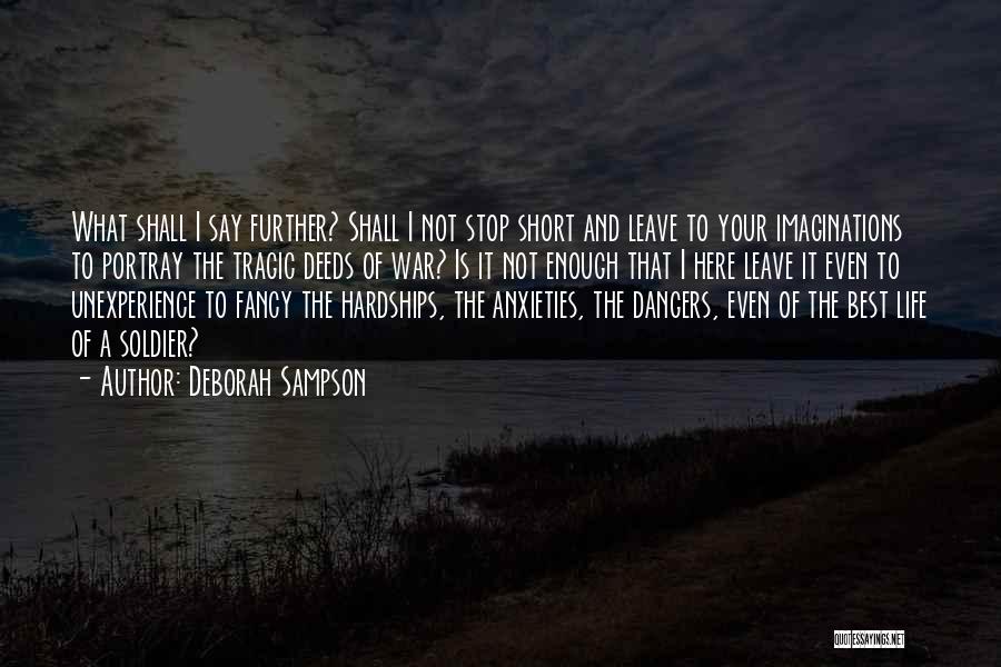 Anxieties Quotes By Deborah Sampson