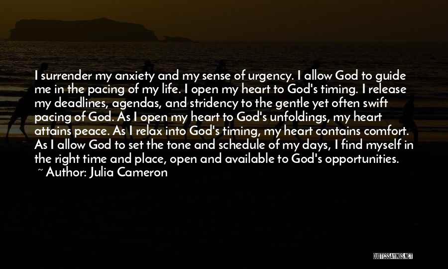 Anxiety And God Quotes By Julia Cameron