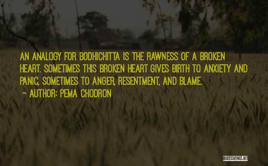 Anxiety And Panic Quotes By Pema Chodron