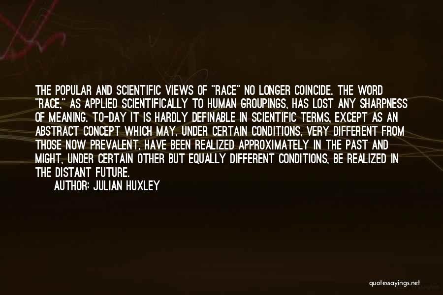 Any Day Now Quotes By Julian Huxley