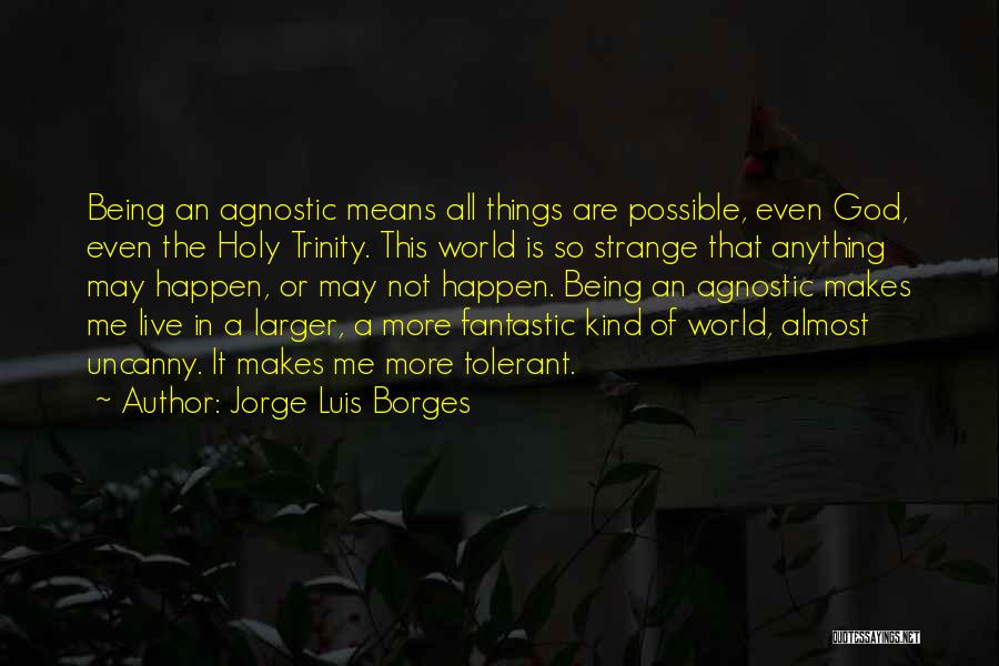 Anything Being Possible Quotes By Jorge Luis Borges