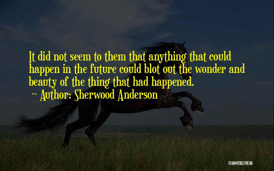 Anything Could Happen Quotes By Sherwood Anderson