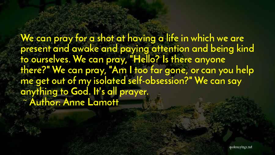 Anything For Attention Quotes By Anne Lamott