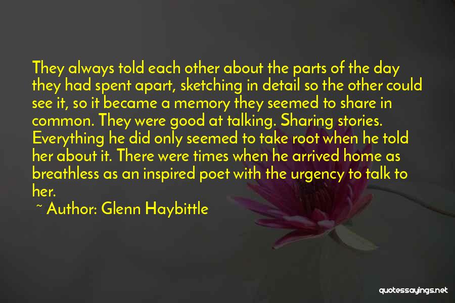 Apart Love Quotes By Glenn Haybittle