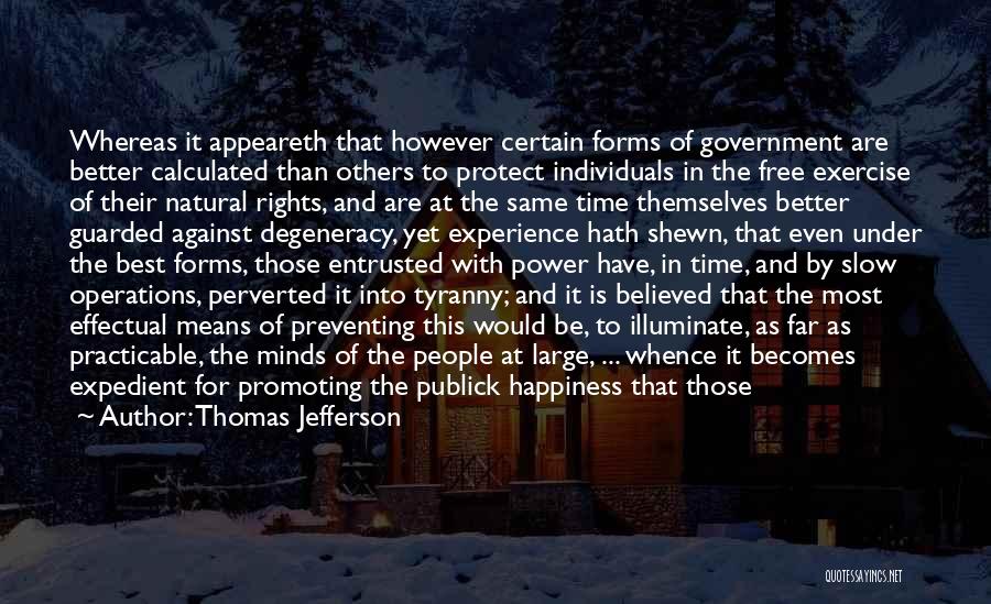 Apathy And Complacency Quotes By Thomas Jefferson