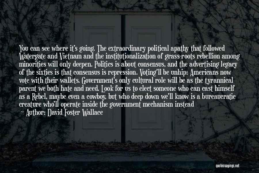 Apathy And Voting Quotes By David Foster Wallace