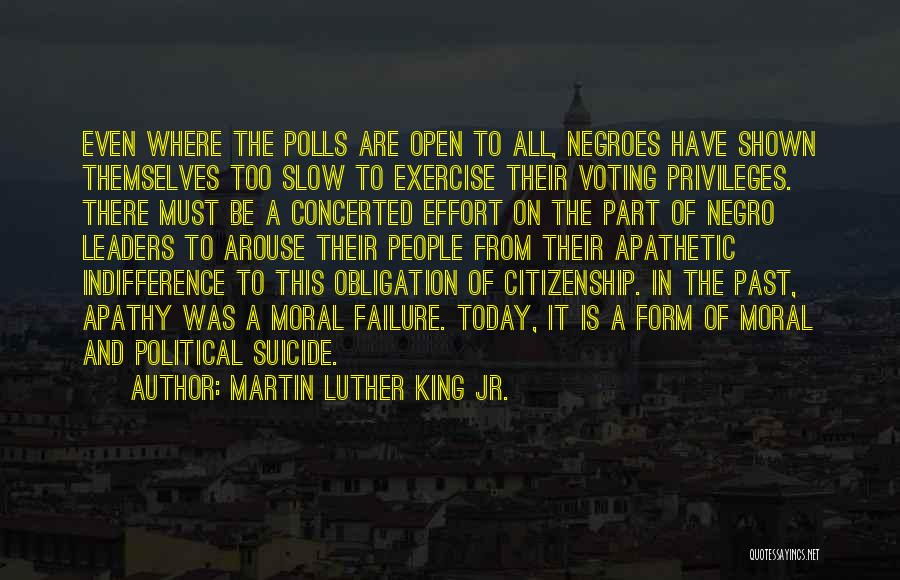 Apathy And Voting Quotes By Martin Luther King Jr.