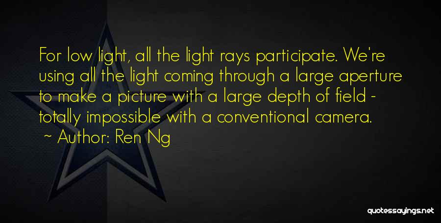 Aperture Quotes By Ren Ng