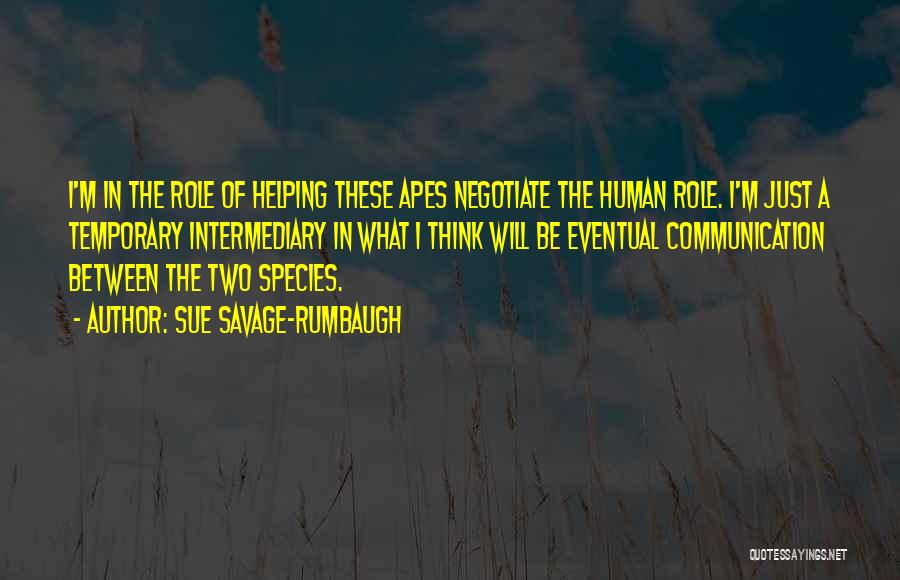 Apes Quotes By Sue Savage-Rumbaugh