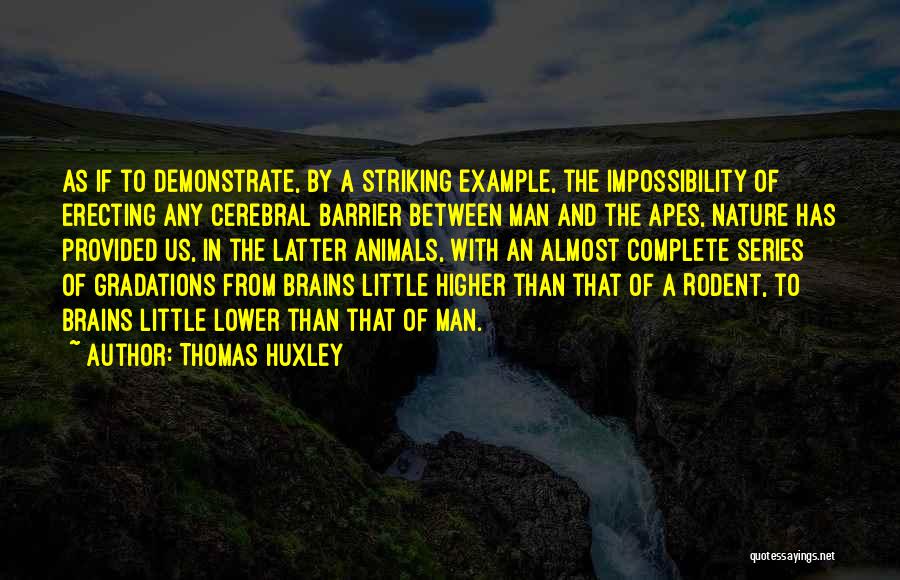 Apes Quotes By Thomas Huxley